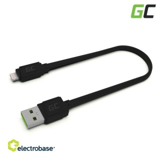 GCmatte Lightning Плоский кабель 25 см с быстрой зарядкой Apple 2.4A