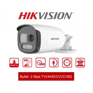 Bullet 2Mpix TVI/AHD/CVI/CVBS Turbo HD camera :: DS-2CE12DF3T-P-2.8 :: HIKVISION