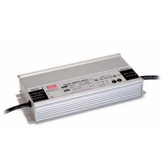 LED impulsu barošanas bloks 24V 20A, PFC regulējams, IP65 Mean Well