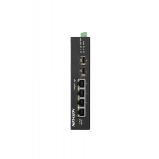 L2, Unmanaged, 4 Gigabit RJ45 PoE ports, 2 Gigabit SFP uplink ports, 802.3af/at/bt, port 1 support H