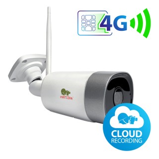4G Sakaru tīklu ārtelpu Videonovērošanas bezvadu IP kamera, 3.0MP, PARTIZAN™, Cloud based