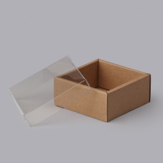 Corrugated cardboard box with PE cover 100x100x50mm 14e 100 pieces