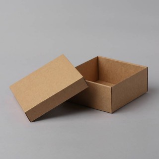 Гофрированная картонная коробка с крышкой 180x180x120mm 14e 100 ПК/кусочки