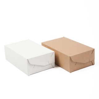 Cake boxes 205x120x65mm, cardboard (1000 pcs/pack)