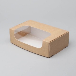 Картонная коробка для торта с коробкой+вставкой. 220x170x70 мм 100 штук