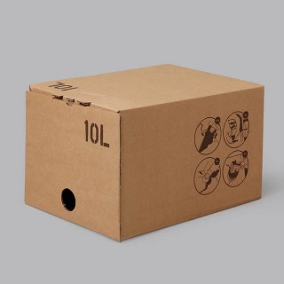 Corrugated cardboard box 220x180x285 10l bag-in-box 100 pcs/pap