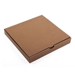 Гофрированная картонная пицца коробка 270x270x40mm, 14e 100 штук