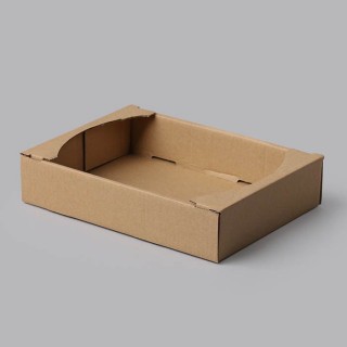 Коробка для печенья картонная 288х202х62mm 14Б коричневая