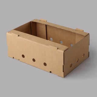 Corrugated cardboard berry box brown 290x180x110 (2kg)