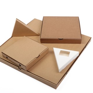 Corrugated cardboard pizza box 300x300x40mm, 14e 100 pieces