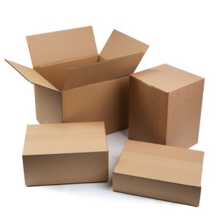 Cardboard boxes 330x330x300mm, 0201 with handle.