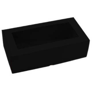 Gofrēta Kartona kaste ar lodz.320x165x93mm, 0427, melna 100 gab/iep
