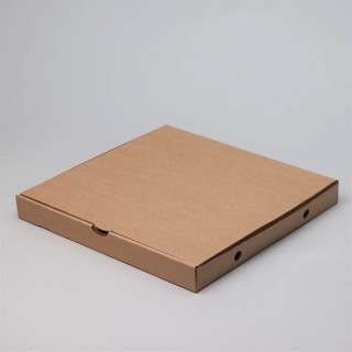 Гофрированная картонная пицца коробка 338x38x37 мм, коричневый, 14e 100 кусочков