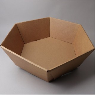 Cardboard gift basket 340x340x130mm, spec., B16