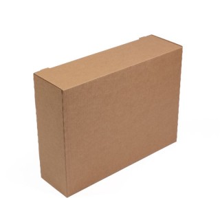Corrugated cardboard biscuit box 385x283x110 brunas 15b 100 pcs/tie