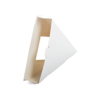 Pizza box for slices 180x170x30mm, white 100 pcs/pack