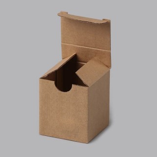 Гофрированная картонная коробка 62x62x75 мм, 0215,14e коричневые 100 кусочков