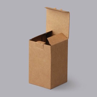 Гофрированная картонная коробка 72x72x120 мм, 0215,14e коричневые 100 кусочков