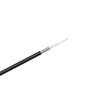 Coaxial cable, RG-58U 50 ohm CABLETECH, black, 100m