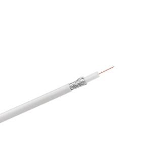 Koaksiālais vara kabelis,  RG6U, iepakojums 100m, balts SAT9590 CABLETECH