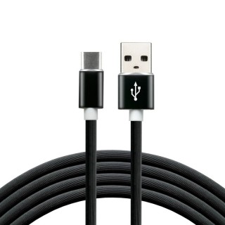 USB-C 3.0 male / USB A male 1.0m everActive CBS-1CB 3.0A black in a package of 1 pc.