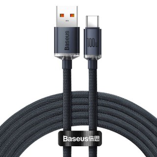 USB-USB-C / Type-C 120 cm Baseus CAJY000401 -kaapeli, joka tukee 100 W pikalatausta