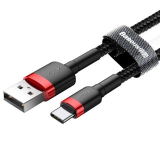Kaapeli USB-kaapeli - USB-C / Type-C 3,0 m Baseus Cafule CATKLF-U91 Pikalataus 3A