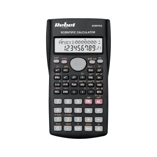Научный калькулятор | Двухстрочный дисплей на 12 и 9 цифр | Rebel