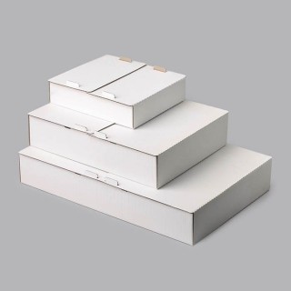 Cardboard cake box 300x250x70mm, white 15bw 100 pcs/pap