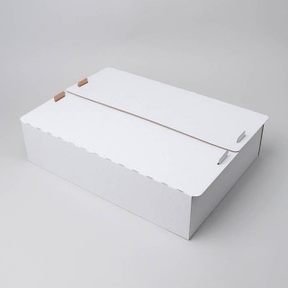 Коробки для тортов картонные 400х300х100мм, белые 14EW (50шт/упак)