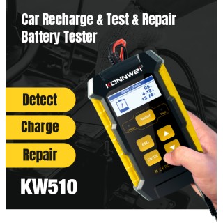 Car Battery Tester - Charger | Battery Repair Function | Charge 12V 4-100Ah | KW510