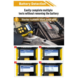 Car Battery Tester - Charger | Battery Repair Function | Charge 12V 4-100Ah | KW510