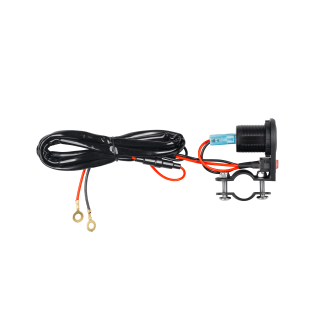 Зарядное устройство для мотоцикла/велосипеда | 2 порта USB-A | Мощность 11 Вт | Кабель 1,5м