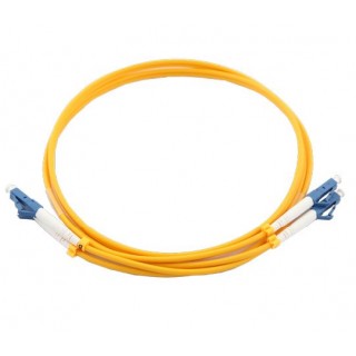LC-LC Optiskais komutācijas kabelis/ 90 grādu leņķī/ duplex/ SM/ 1m