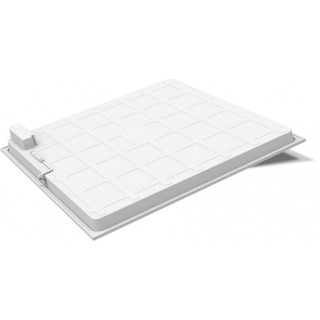 LED panel. 600x600mm, 40W, 4000K (for cut-out 595x595x34mm) white frame with Philips power supply un