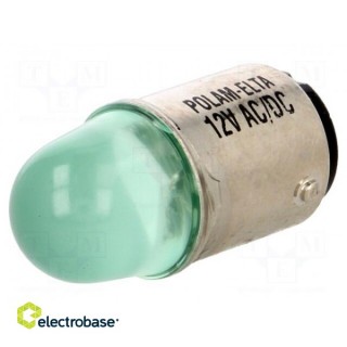 Светодиодная лампа зеленая | БА15Д | 230 В переменного тока