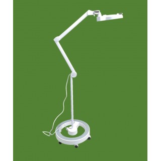Siirrettävä teline pyörillä | Käyttö: suurennuslasilla varustetut lamput
