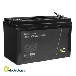 LiFePO4 akumulators 100Ah 12,8V 1280Wh litija dzelzs fosfāta akumulators fotoelektriskās sistēmas tū