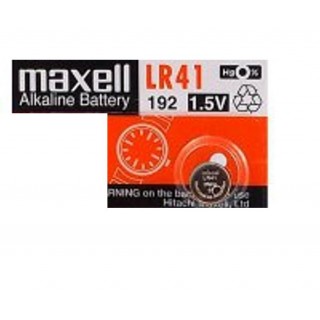 G3 baterijas 1.5V Maxell Alkaline LR41/192 iepakojumā 1 gb.