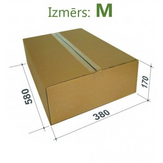 Cardboard box for Pick-up terminal, size M, 580x380x170mm, brown