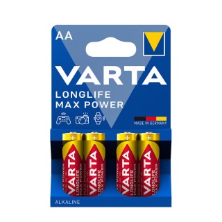 VARTA Longlife Max Power Alkaline Battery AA (1,5V) B4