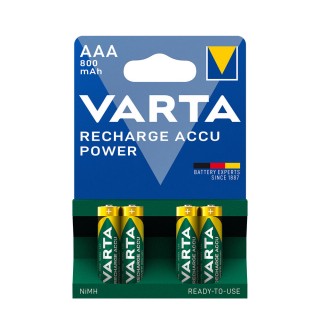 AKAAA.V4; R03/AAA  akumulatori Varta READY2USE Ni-MH 800 mAh/56703 iepakojumā 4 gb.