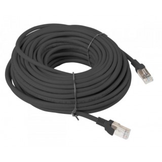 Patch cord : Patch Tinklo Kabelis : Patch cable : 10m | CAT5E | UTP | 10 m | ElectroBase® |  Juoda