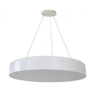 60W Hanging LED lamp, white, round MORA