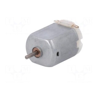 Motor: DC; without gearbox; 3÷6VDC; 7.2A; Shaft: smooth; 30000rpm