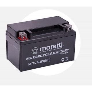 Akumulators MOTO 12V 7Ah mtx7A-BS moretti