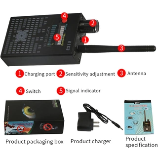 Детектор Для Обнаружения Скрытых Камер, Микрофонов, GPS Трекеров и Шпионских Устройств