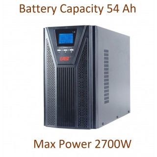 Proffesional Pure sinusoidal UPS Inverter with battery. 6x12V/9Ah| 2700W | LCD display