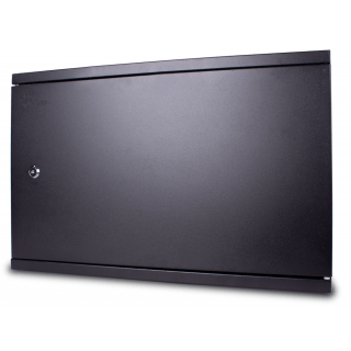 2U 19'' Wall cabinet for CCTV, ALARM, IT/ 580*500*130mm /  Black/ Assembled