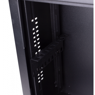 3U 19'' Wall cabinet for CCTV, ALARM, IT/540x350x180mm / Black/ Assembled